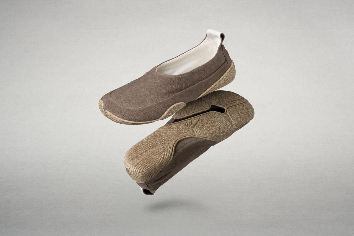 Wildling Cahor taupe scarpa slip-on bimbo canapa
