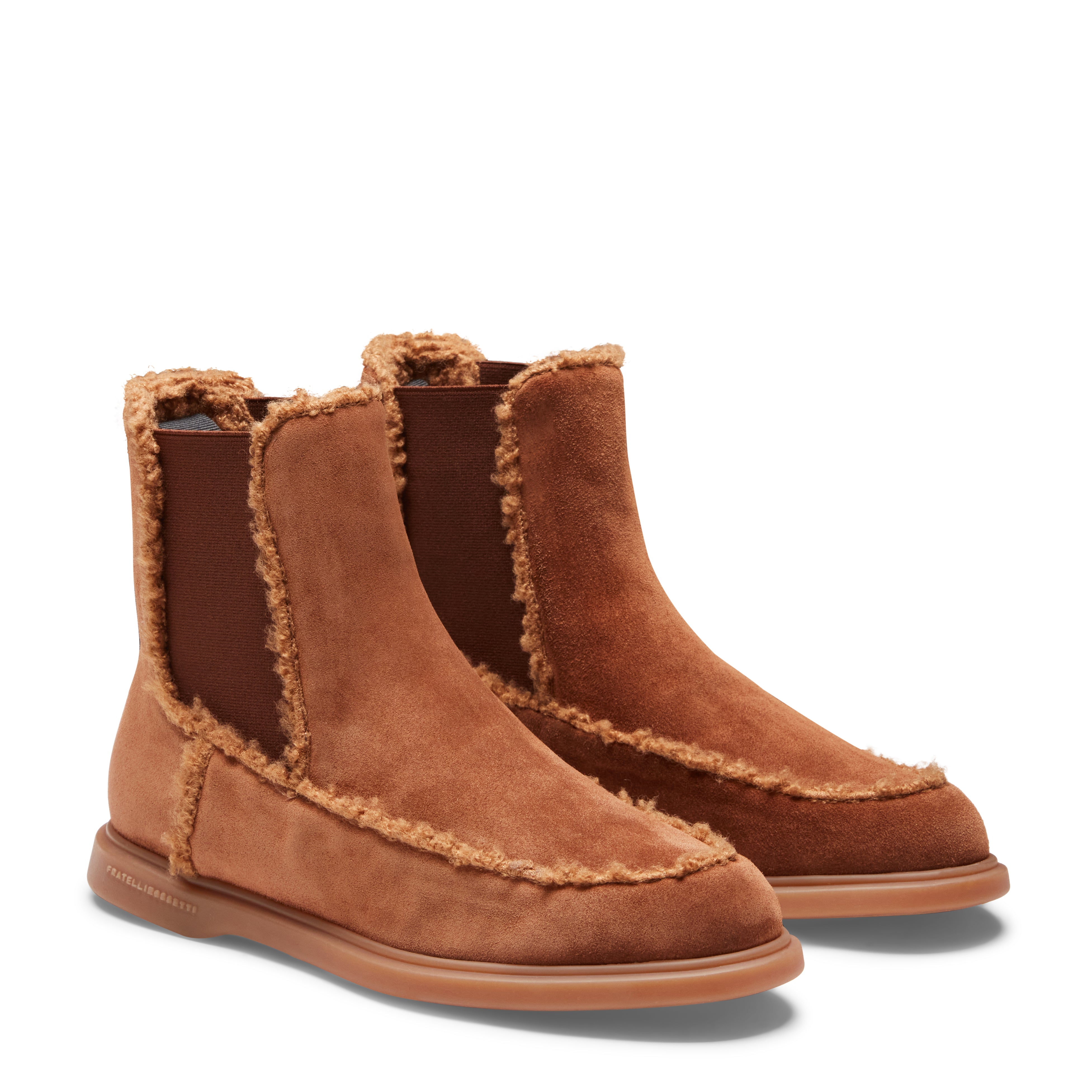 F.lli Rossetti Chelsea Boot Donna Suede Bruciato 67939