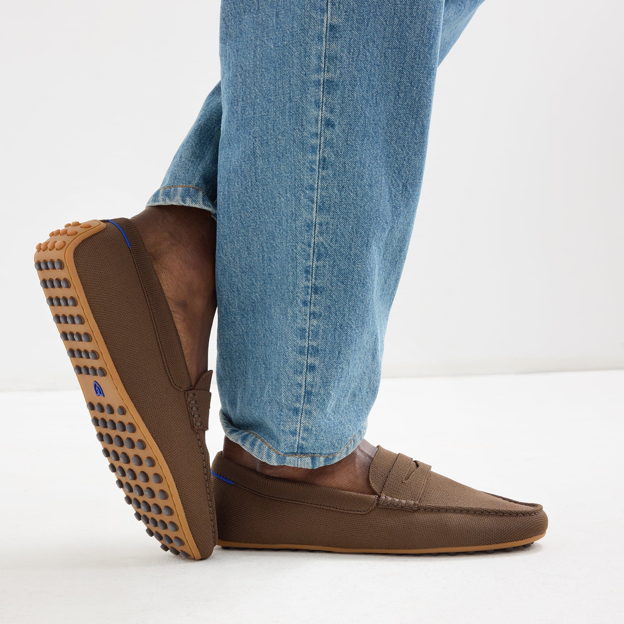 Rothy's The Men's Driver mocassino Dark Roast marrone