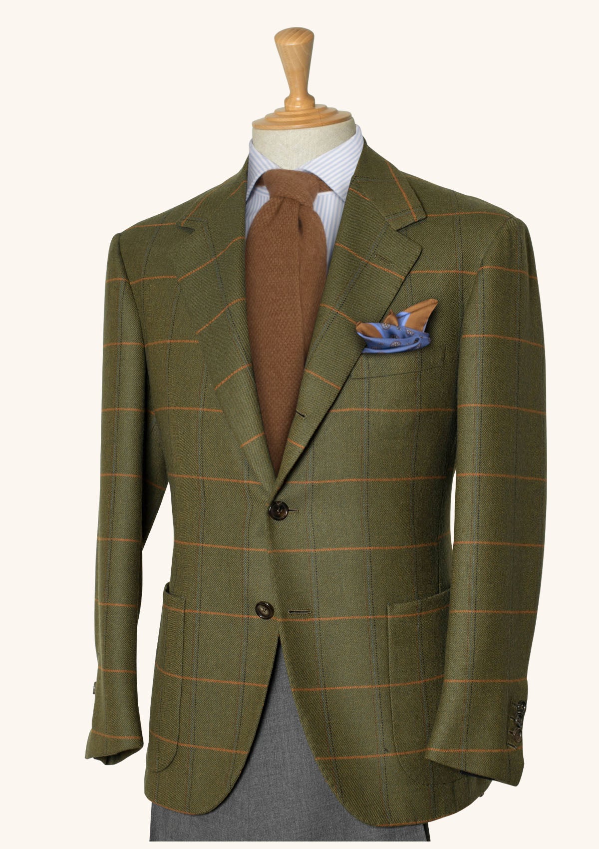 Stefano Bemer Blazers SV2070 giacca tweed verde unstructured