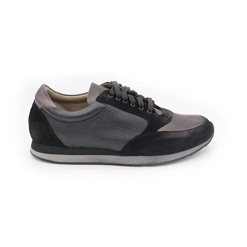 Sandro Barbera ACE Boost Sneaker Uomo Nerogrigio Pelle