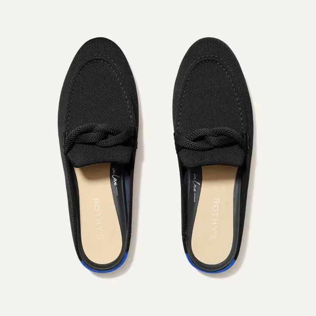 Rothy's The Loafer Mule mocassini donna neri aperti