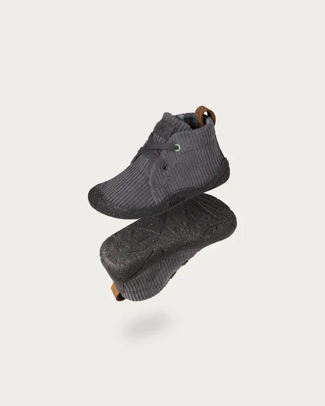 Wildling Kordian Graphit scarpe bimbo grigio velluto