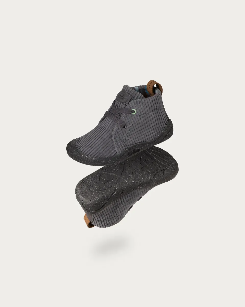 Wildling Kordian Graphit scarpe bimbo grigio velluto