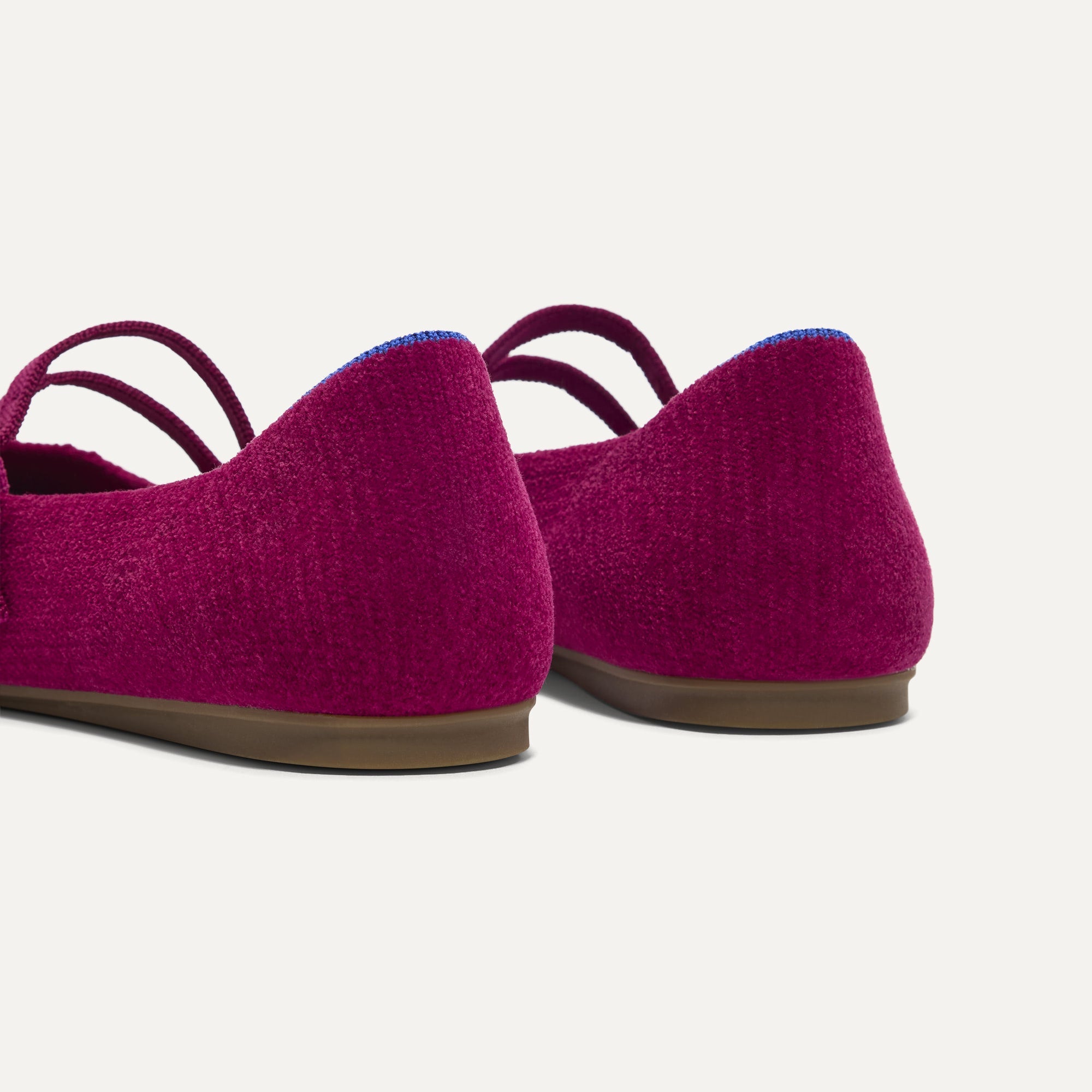 Rothy's Double Buckle Mary Jane Mulberry ballerine fibbia rosa