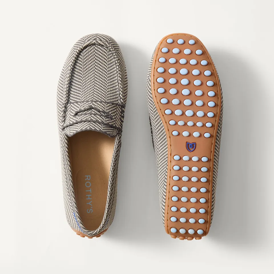 Rothy's The Daily Driver mocassini donna Iron Herringbone maglia