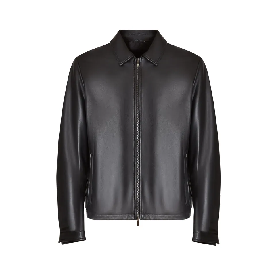 F.lli Rossetti 99785 Giubbino Nappa Uomo Nero con Zip