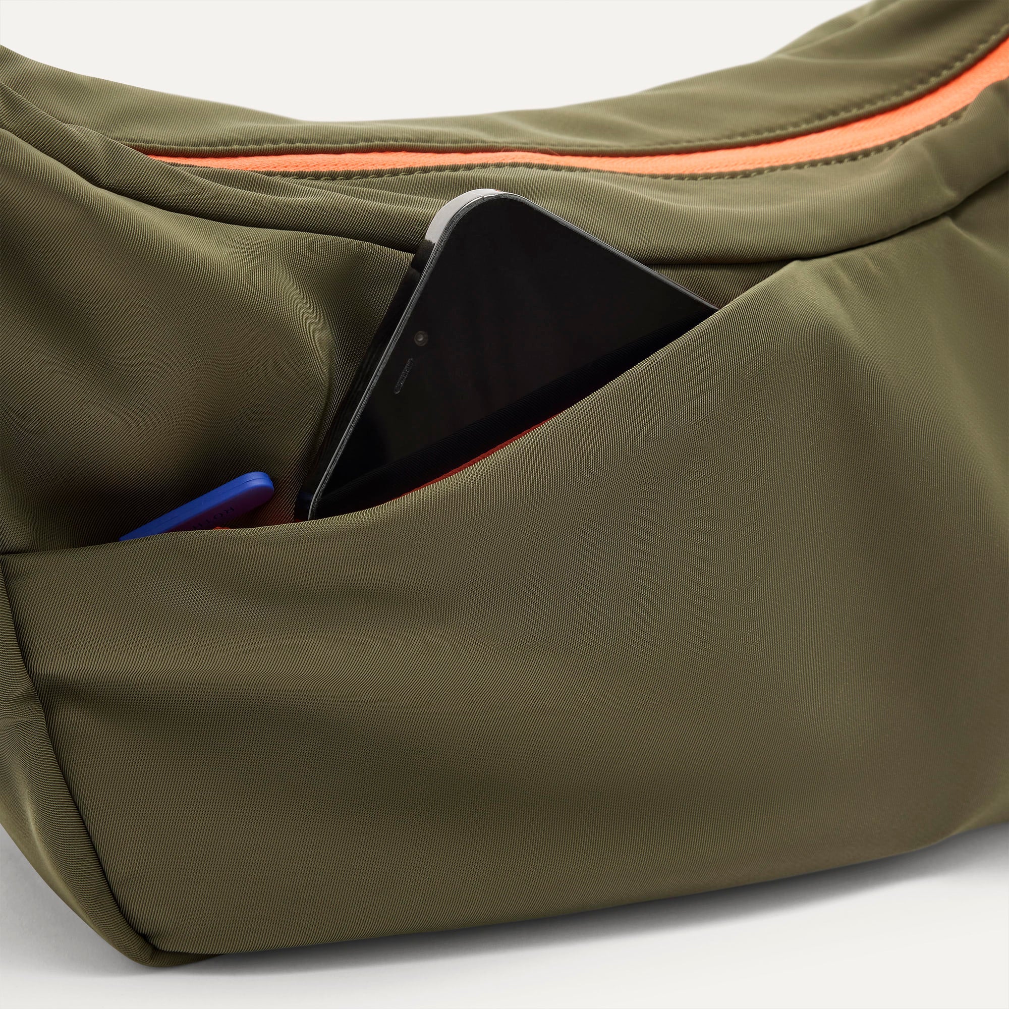 Rothy's The Travel Sling tracolla Forest verde con zip