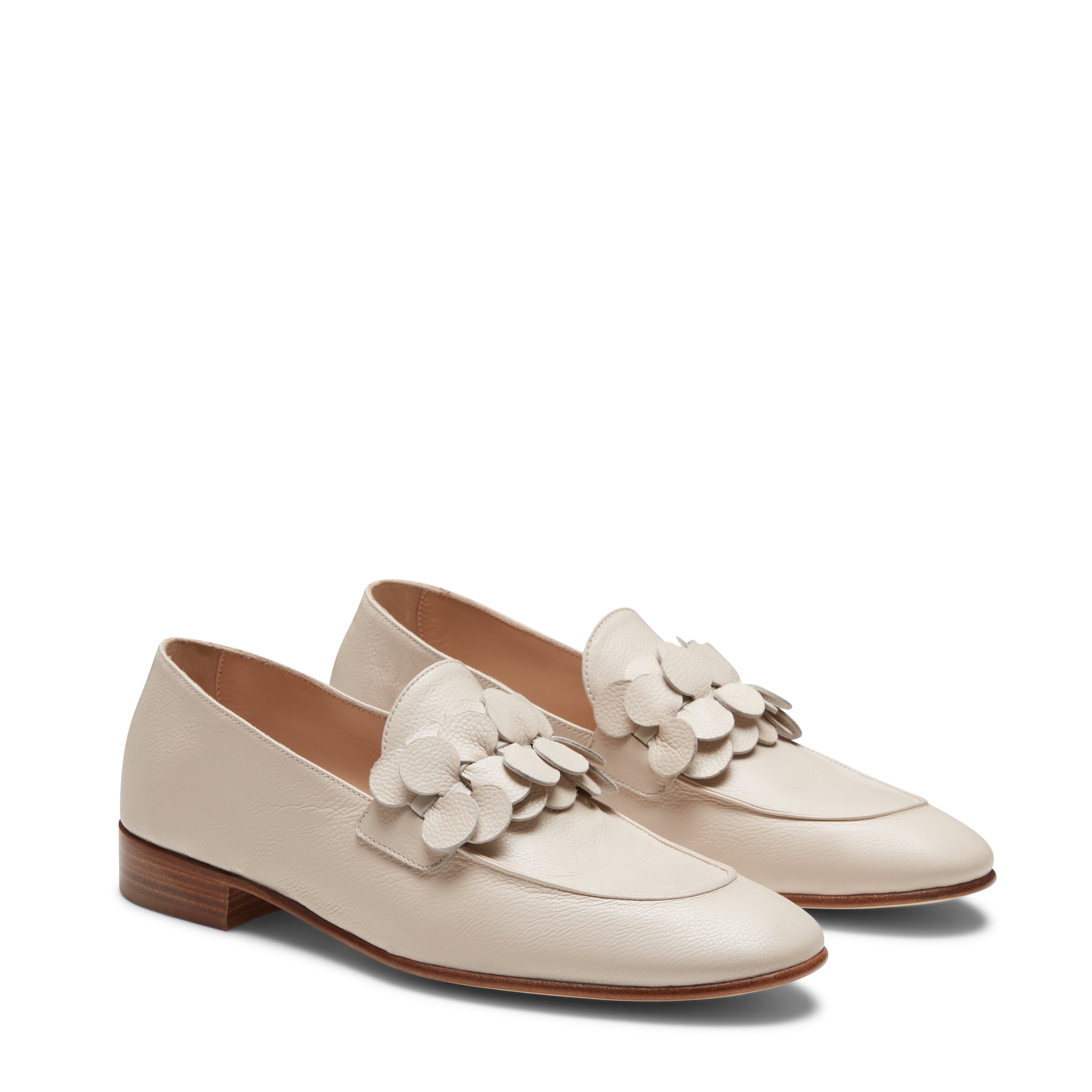 F.lli Rossetti Mocassino Donna Avorio Pelle Paillettes