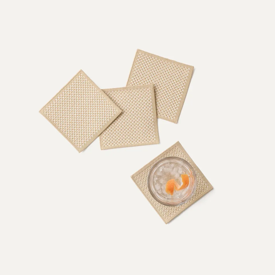 Rothy's Coaster set 4 sottobicchieri Almond intrecciati
