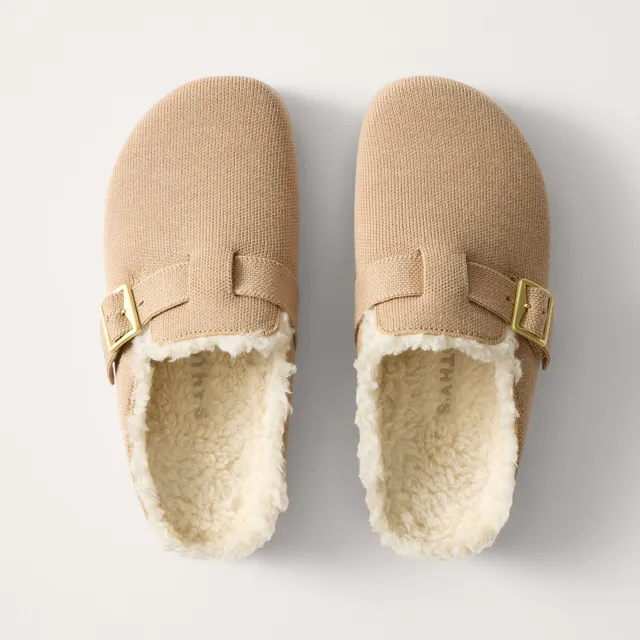Rothy's The Teddy Buckle Clog zoccoli donna Honey lana merino