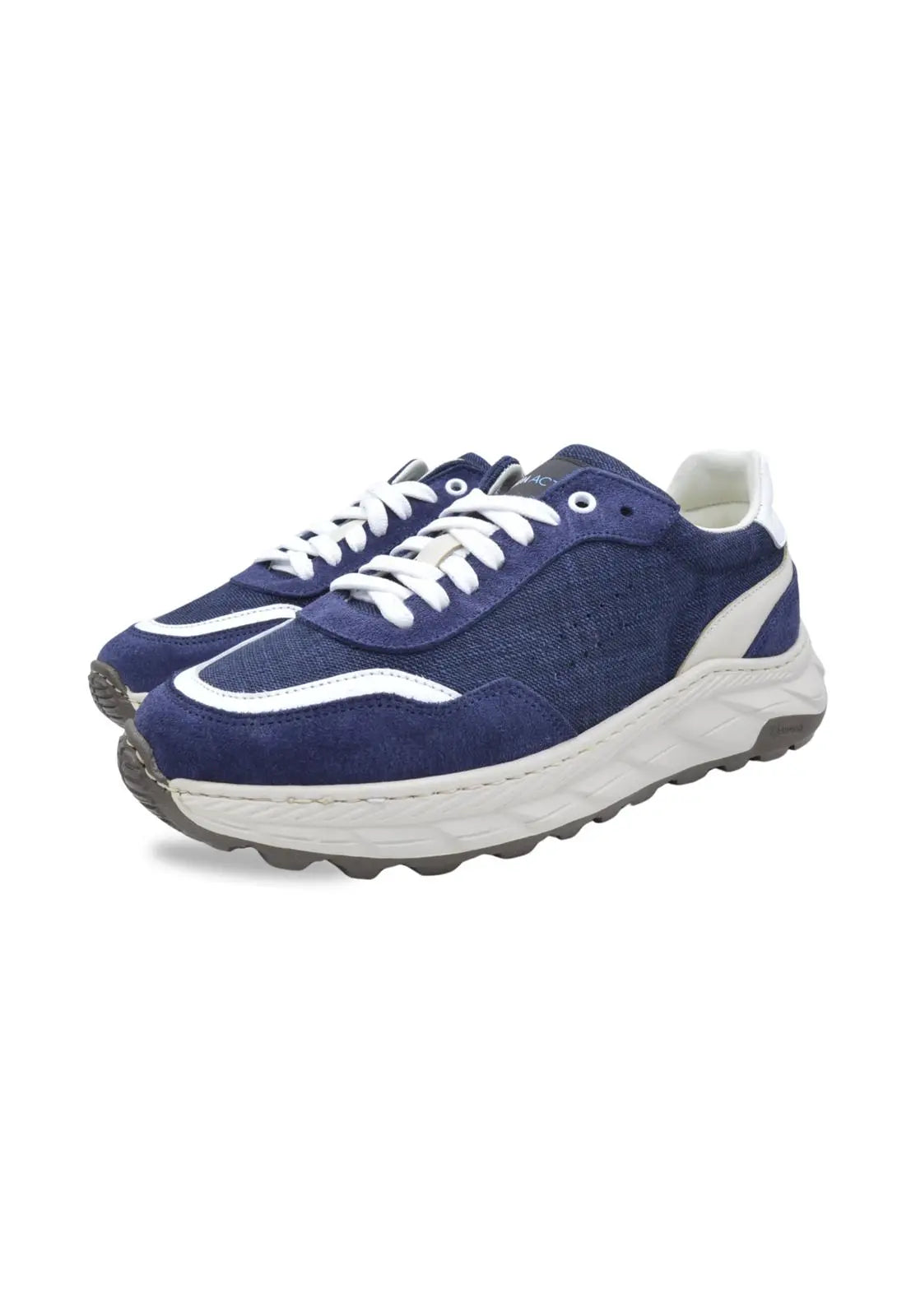 Sandro Barbera Wooly Runix sneaker uomo blu lana merino