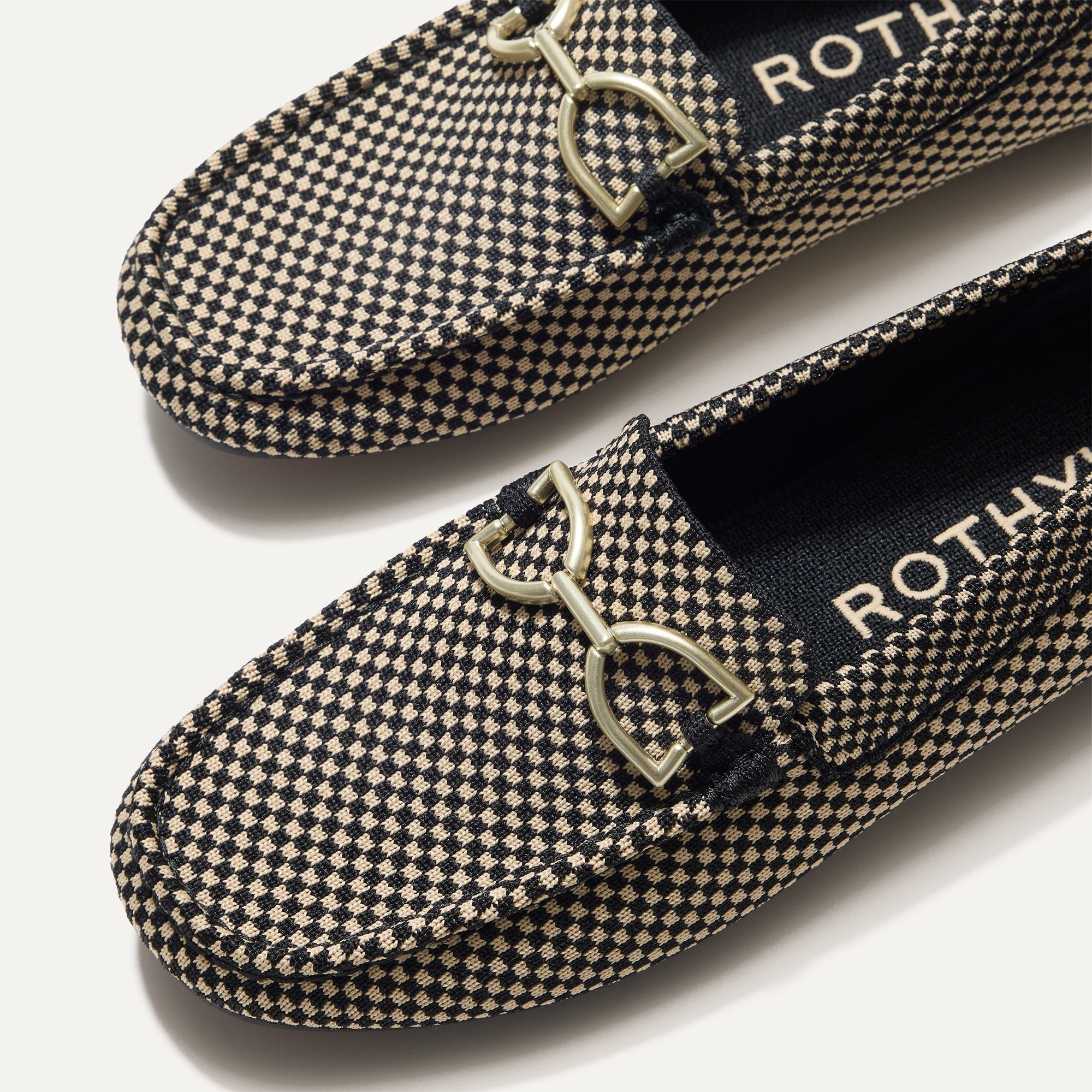 Rothy's The Double Bit Driver mocassini donna Classic Micro Check