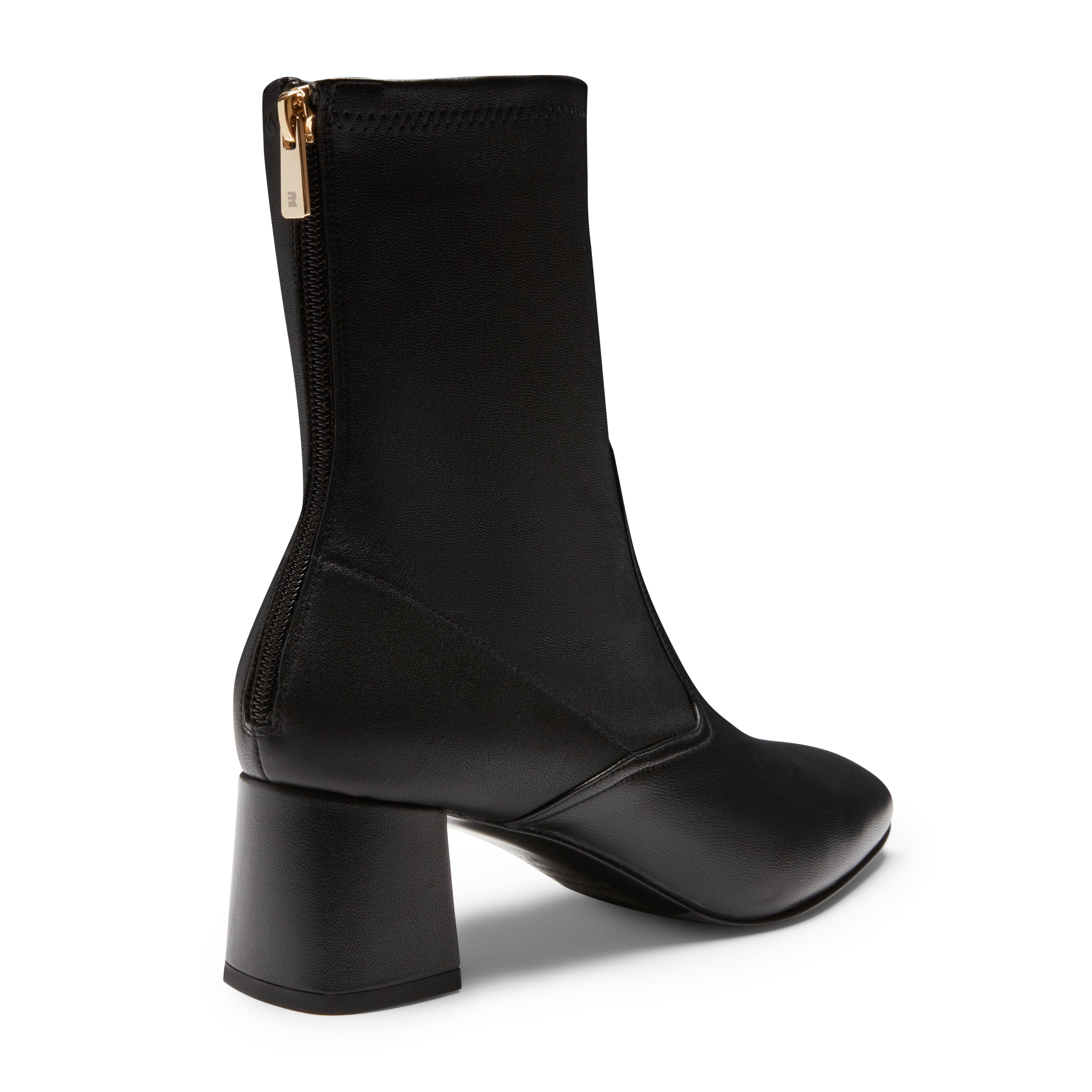 F.lli Rossetti 68326 Stivaletto Pelle Nero Zip Tacco 50