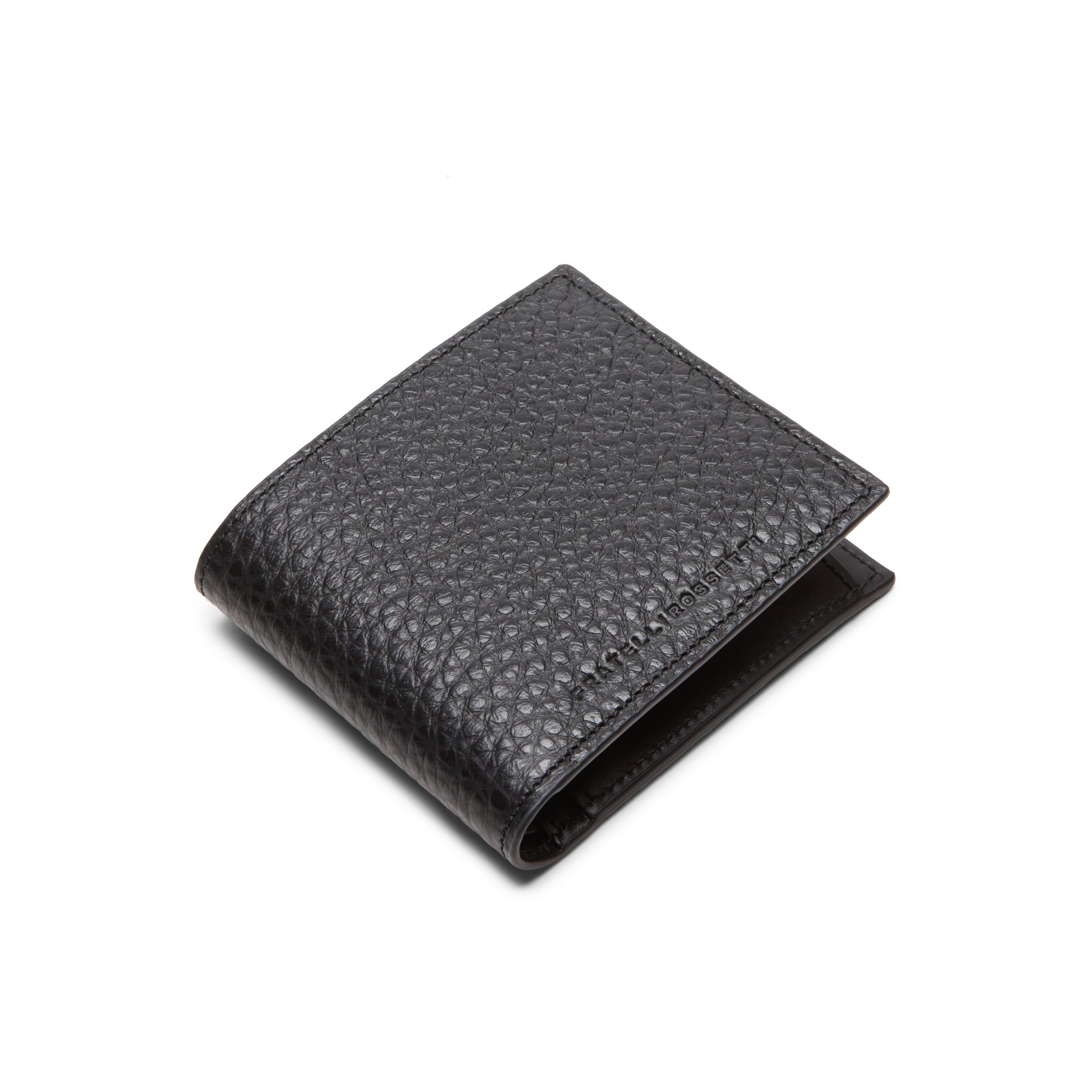 F.lli Rossetti 84871 portafoglio uomo pelle nera portamonete