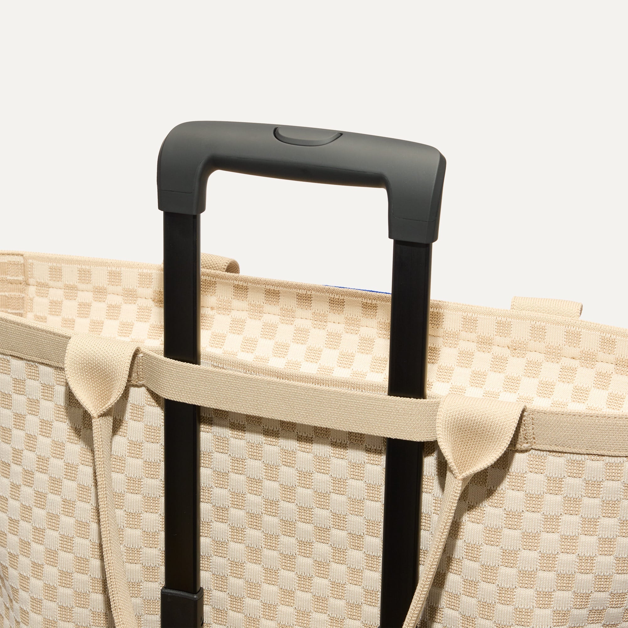 Rothy's The Zip Travel Tote borsa Parchment Basketweave zip
