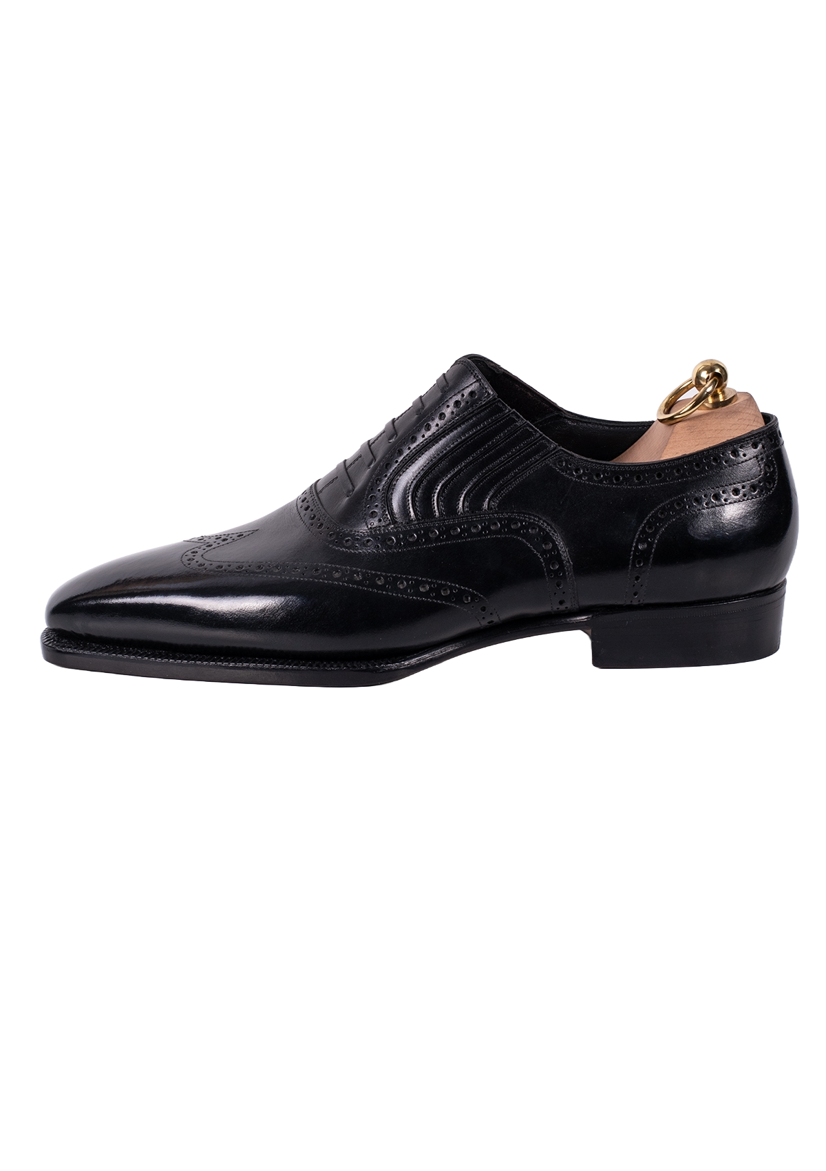 Stefano Bemer Lazymen scarpe oxford pelle nere wingtip
