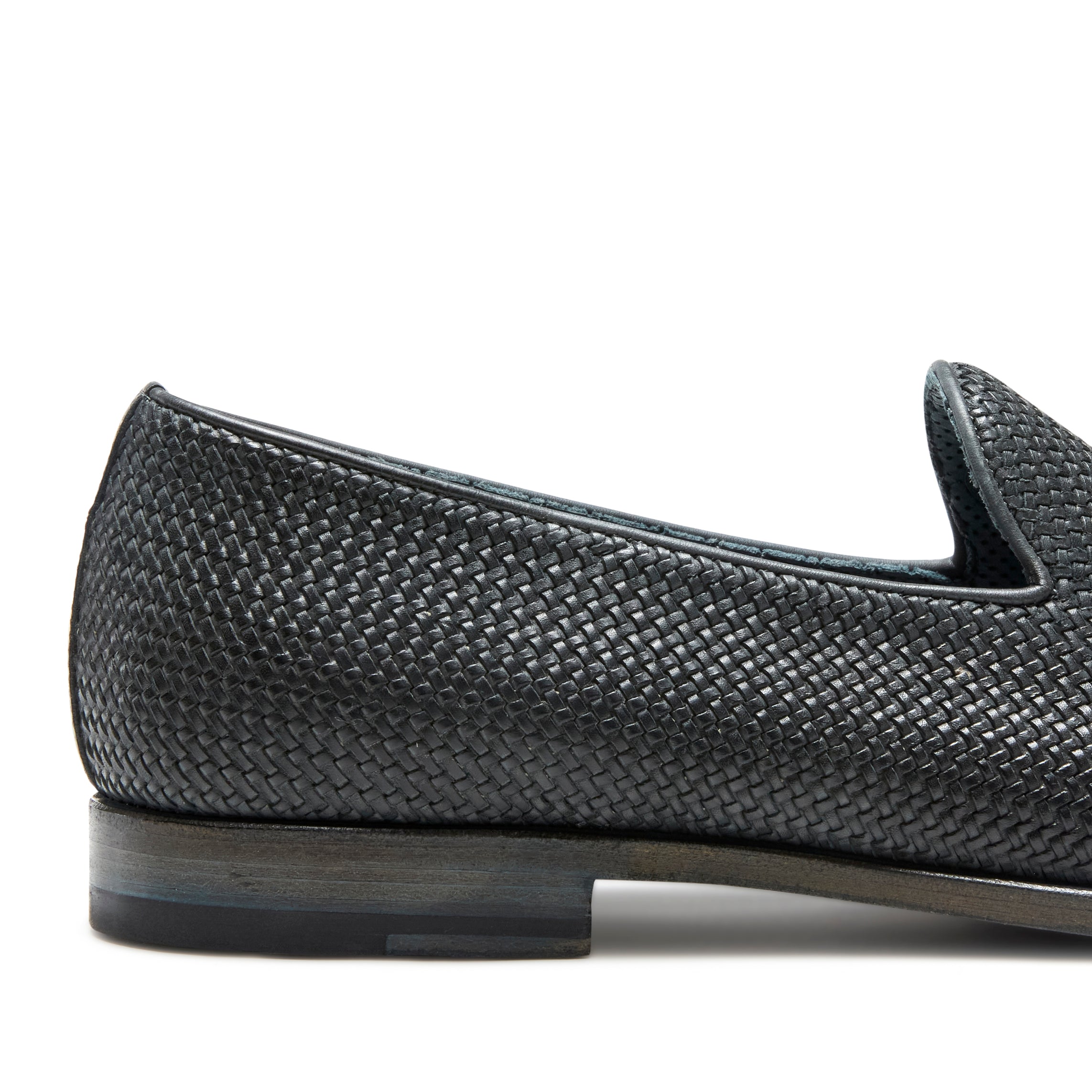 F.lli Rossetti 11833 Slipper Uomo Denim Pelle Intrecciata