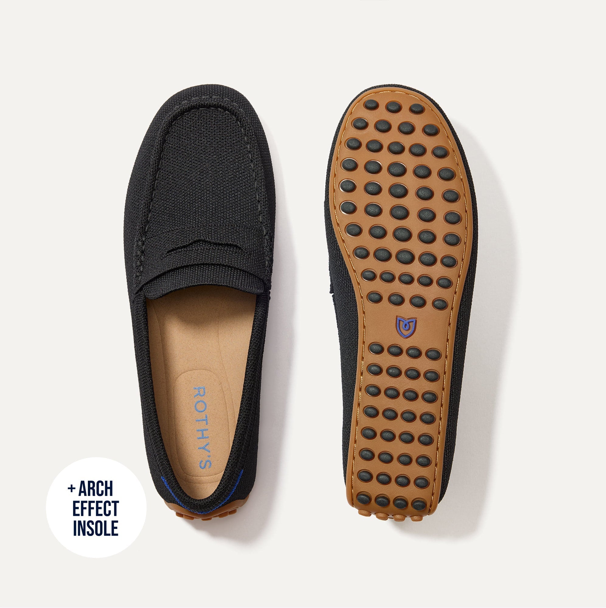 Rothy's The Daily Driver mocassini donna Black maglia nera