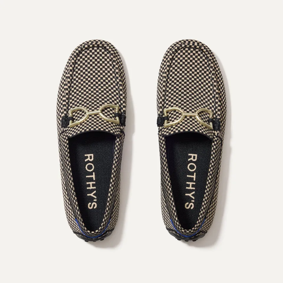 Rothy's The Double Bit Driver mocassini donna Classic Micro Check