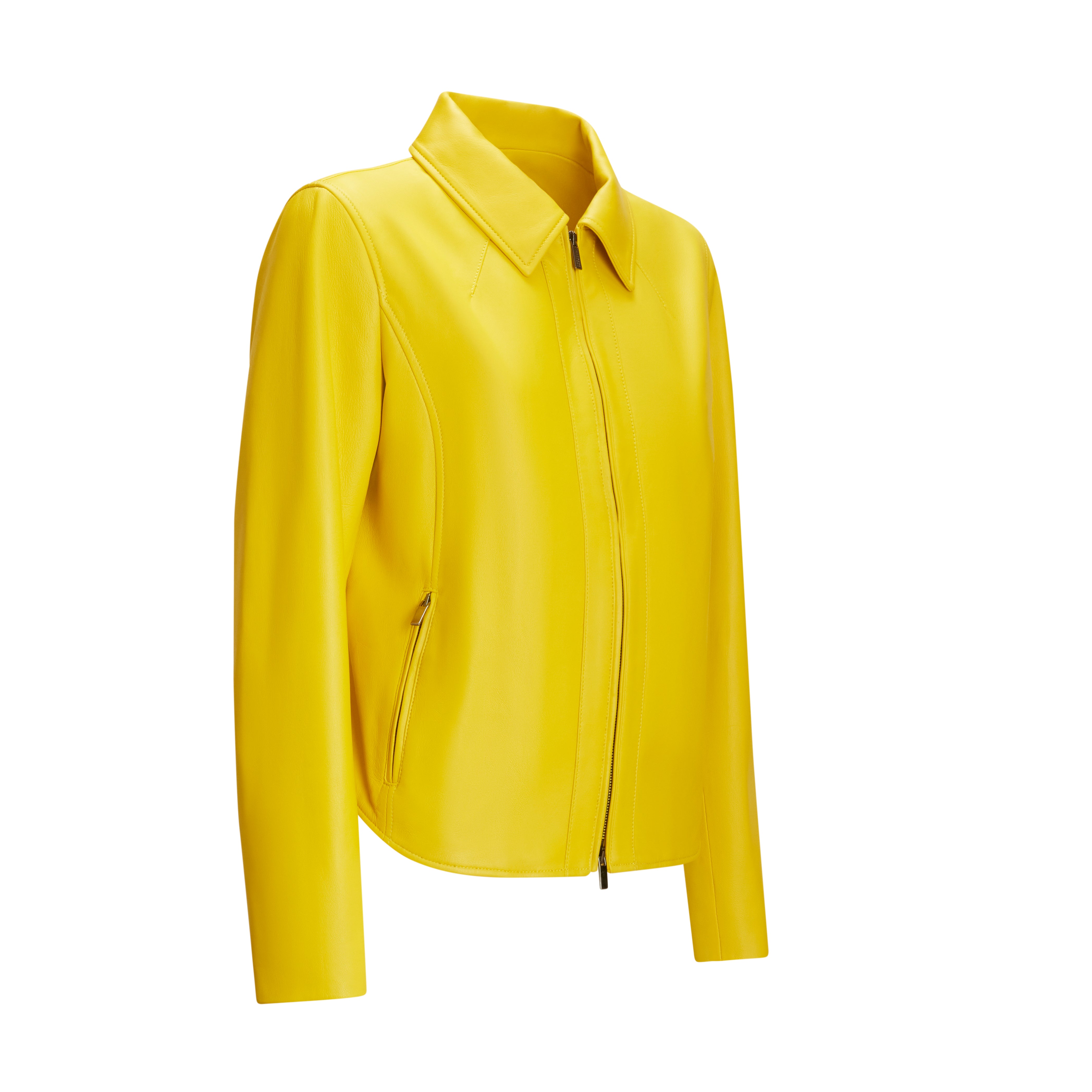 F.lli Rossetti Giacca Pelle Donna Sole Nappa Gialla