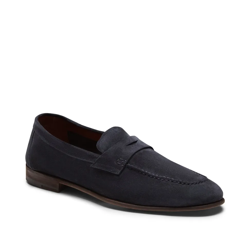 F.lli Rossetti 15174 Mocassino Uomo Blu Marine Camoscio