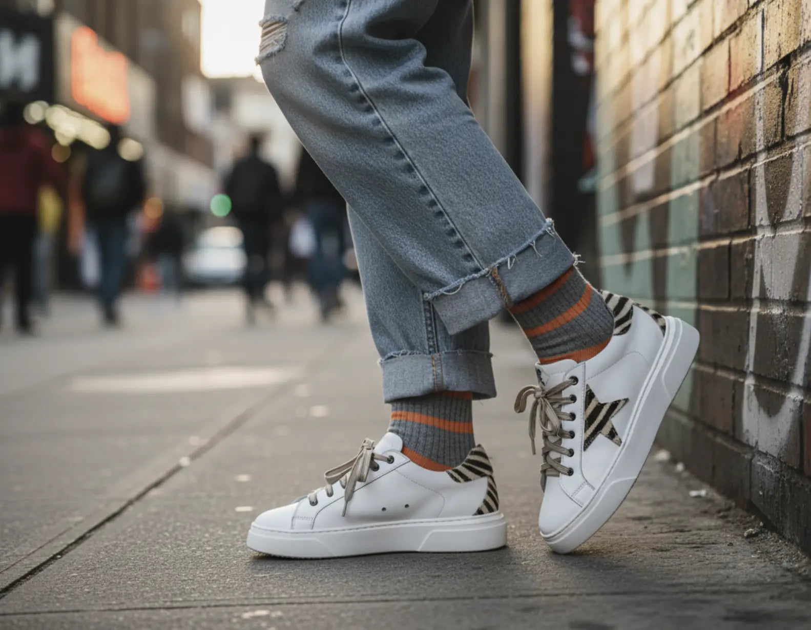 Sandro Barbera & Figli B68 Hollywood Zebra sneakers bianche