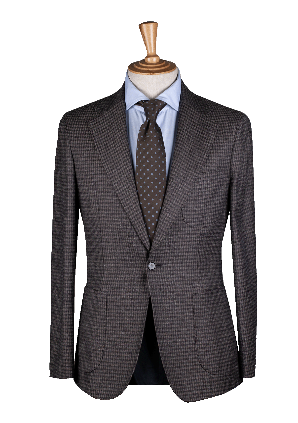 Stefano Bemer Giacca Overshirt Marrone Quadri Lana Cotone 48