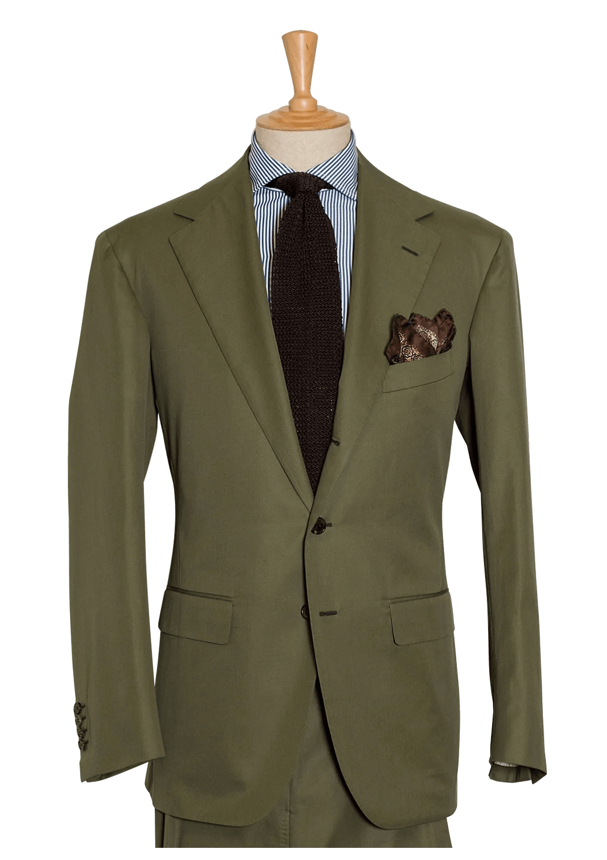 Stefano Bemer Suits SV1008 completo uomo cotone verde 54