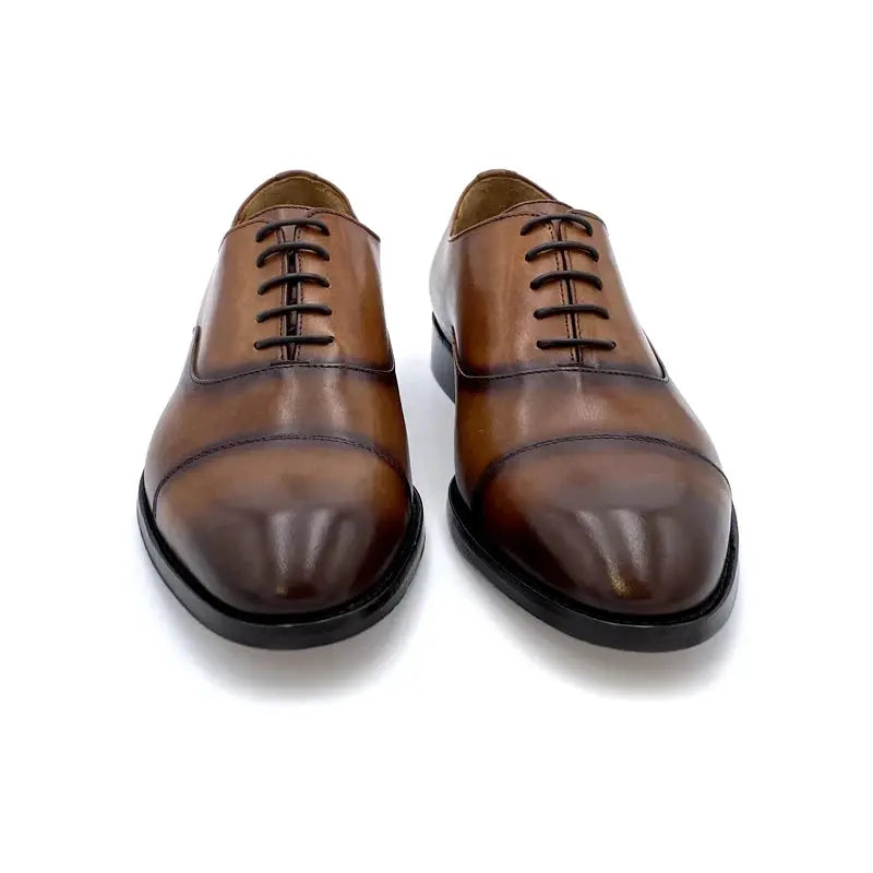 Sandro Barbera Tinte a Mano 42230 scarpe oxford marrone pelle