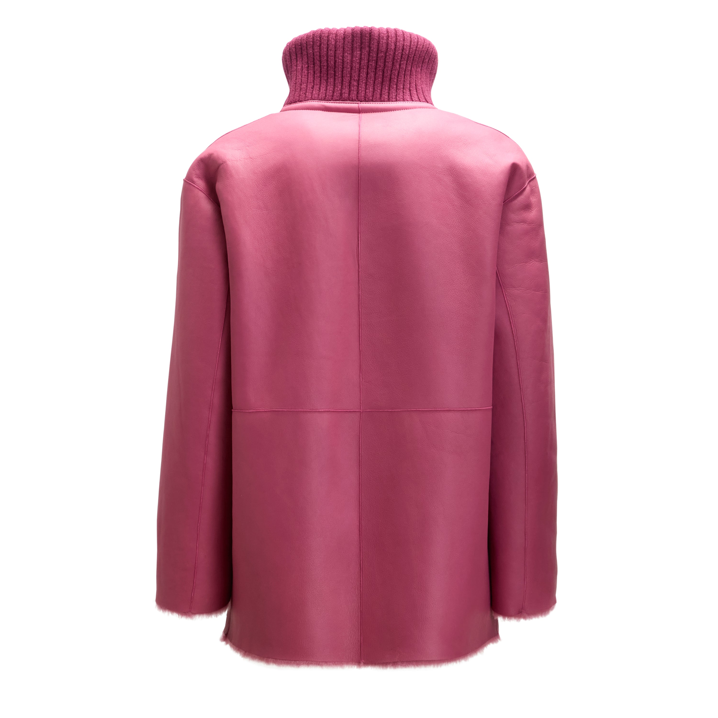 F.lli Rossetti 98416 Cappotto Donna Rosa Antico Shearling Reversibile