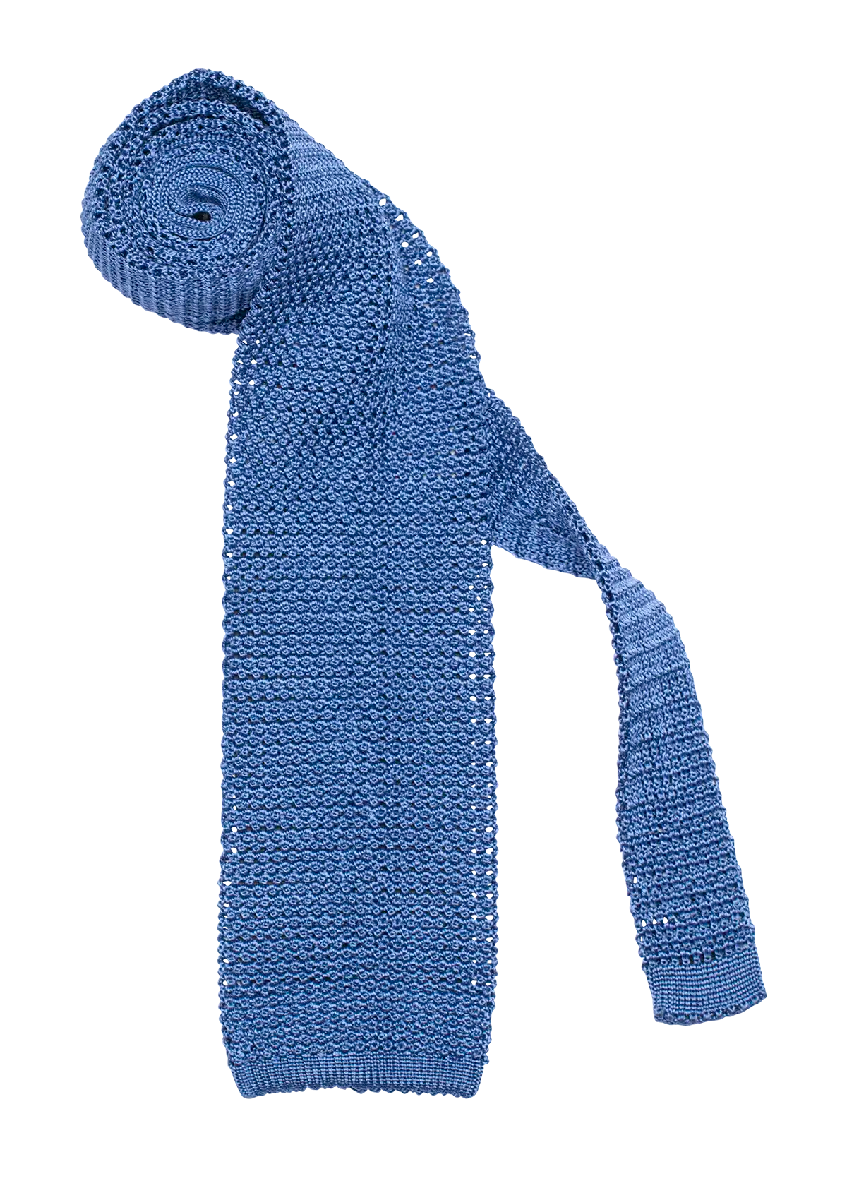 Stefano Bemer Ties Cravatta seta azzurra 8 cm