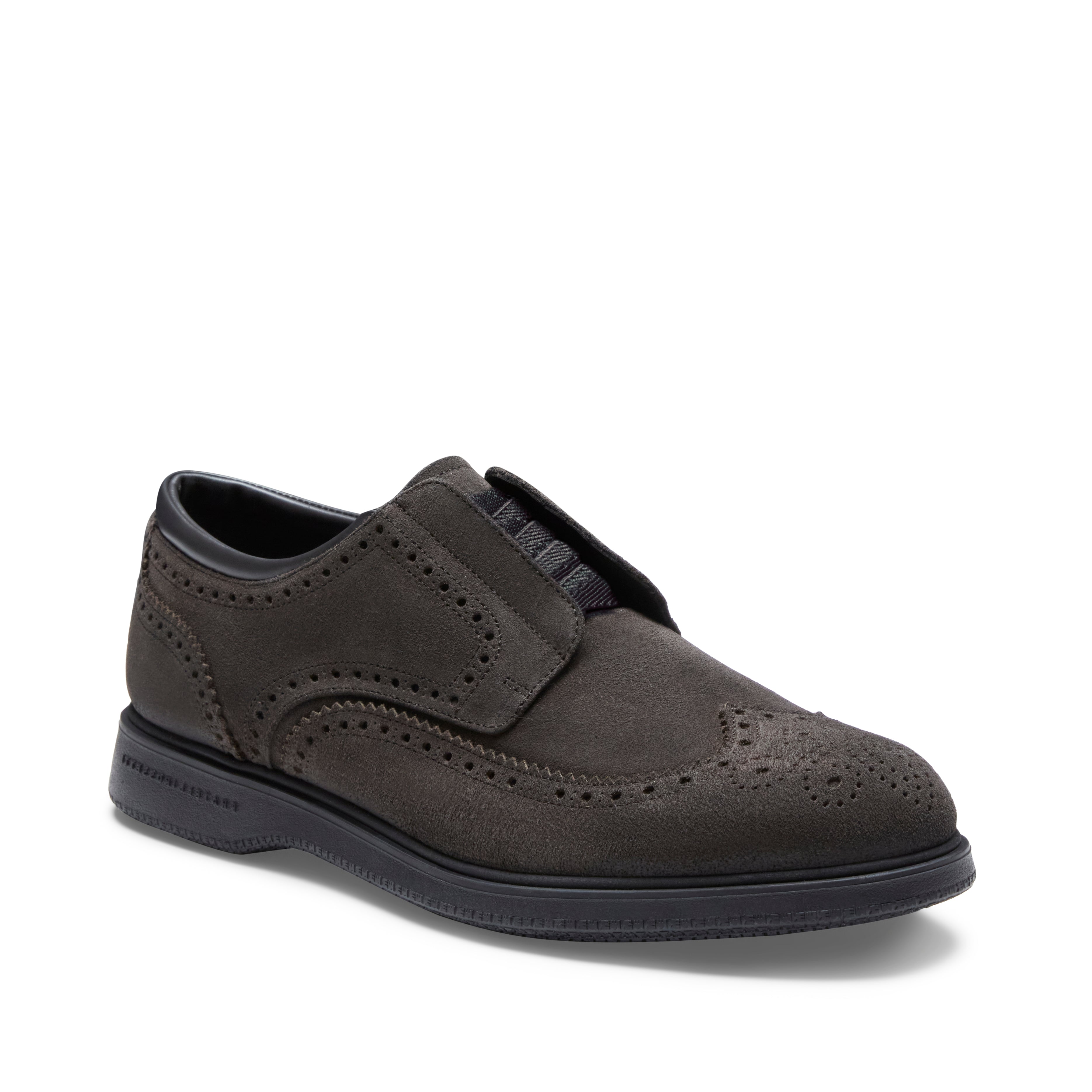 F.lli Rossetti 47508 derby uomo antracite suede brogue