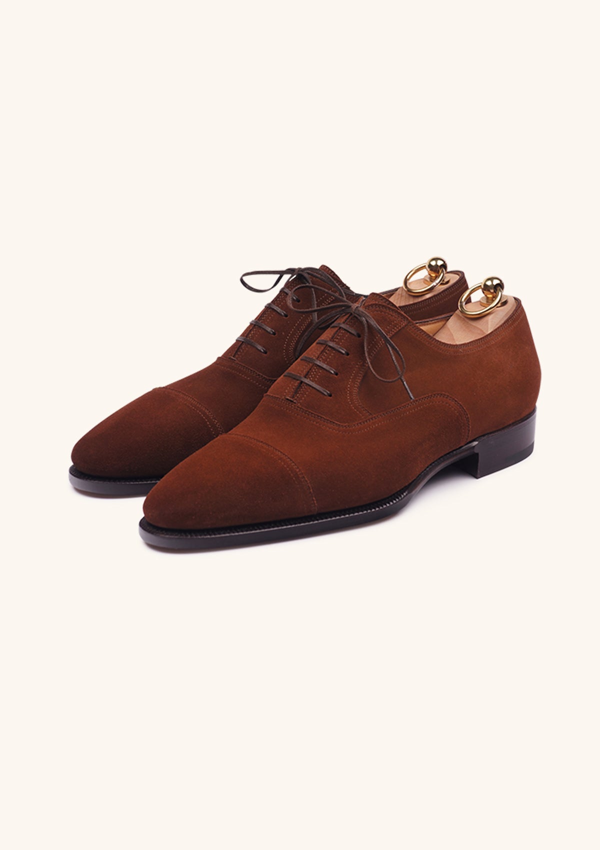 Stefano Bemer Oxfords C6471V1 scarpe camoscio marrone
