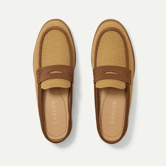 Rothy's The Penny Loafer Mule mocassini Wheat Rafia