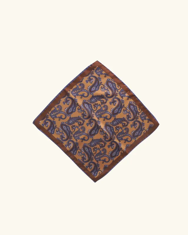 Stefano Bemer Pocket Squares SV5004 pochette seta paisley