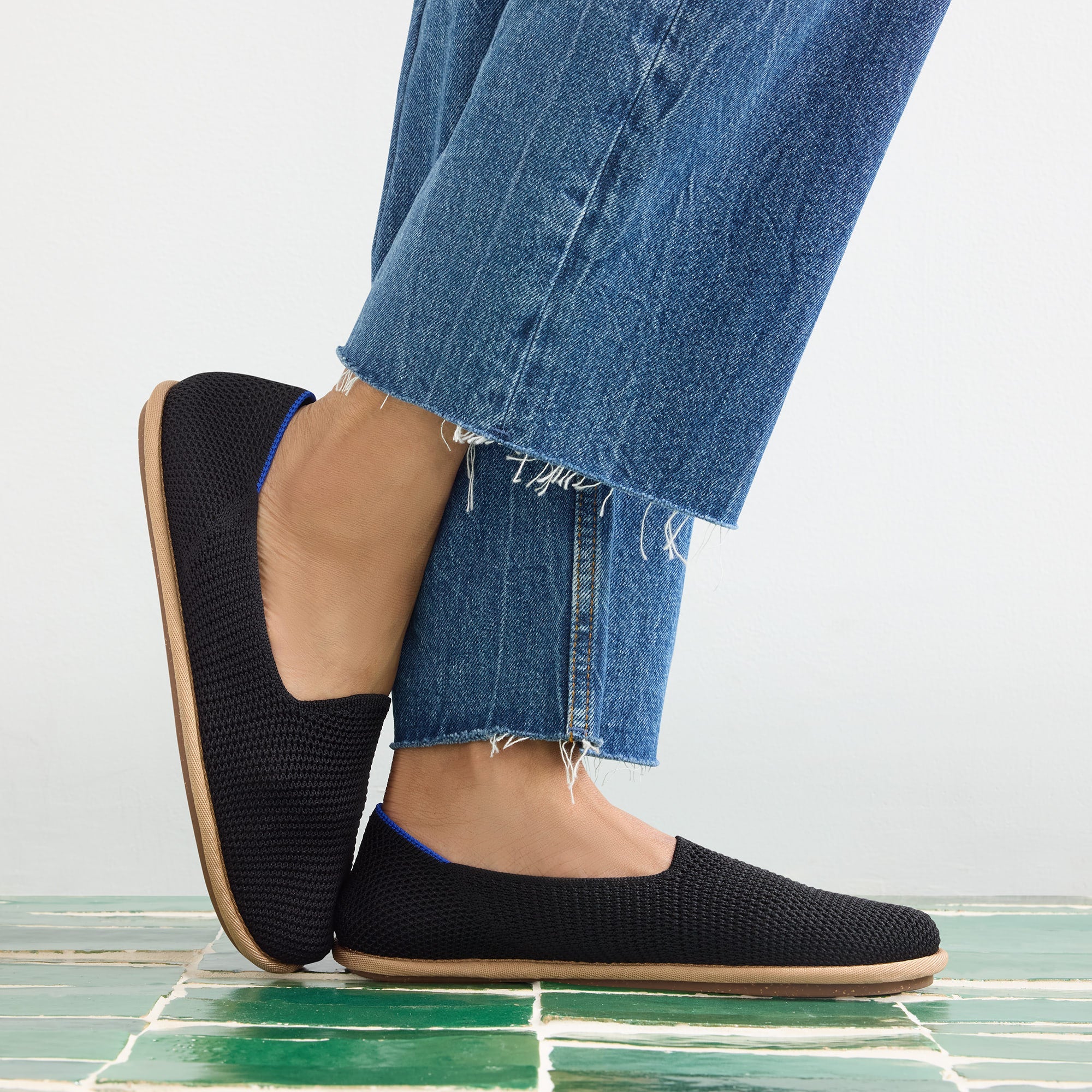 Rothy's The Cruiser Loafer mocassini donna Black Raffia-Knit