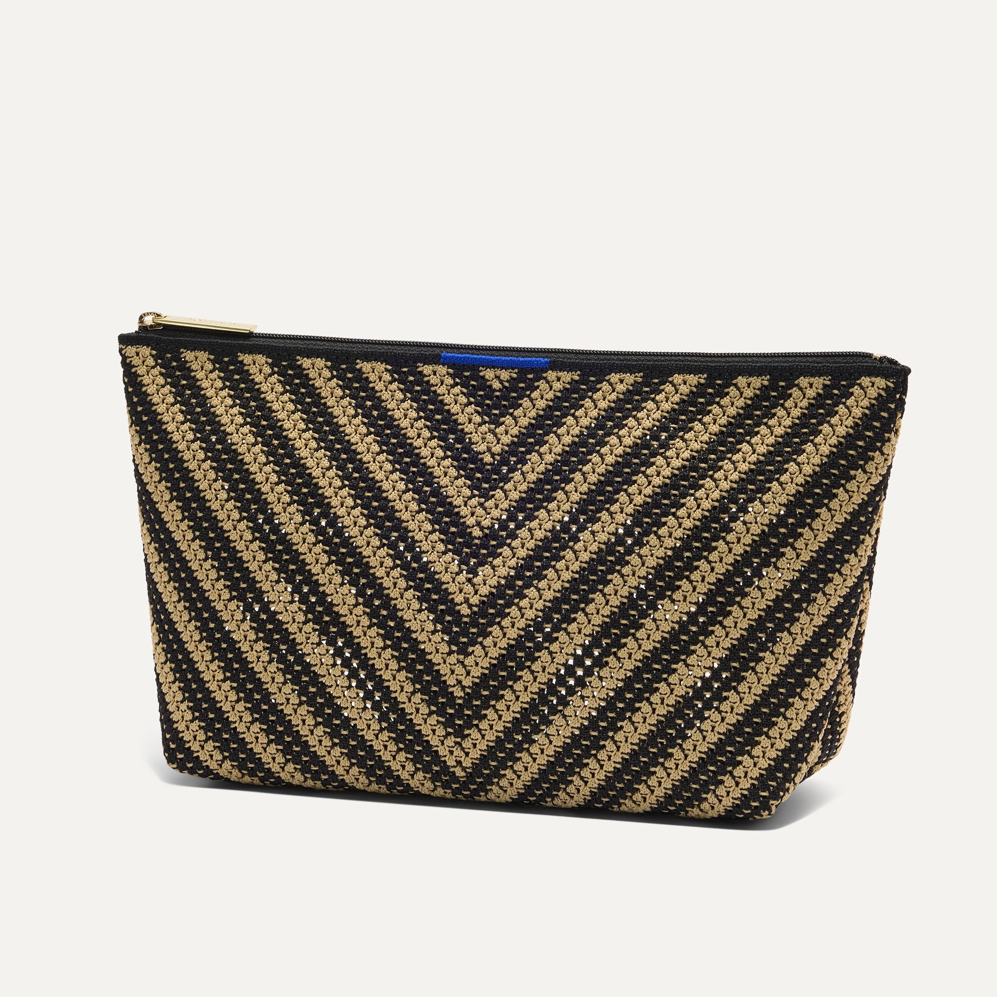 Rothy's The Travel Pouch Set pochette viaggio Toffee Chevron 2 pezzi