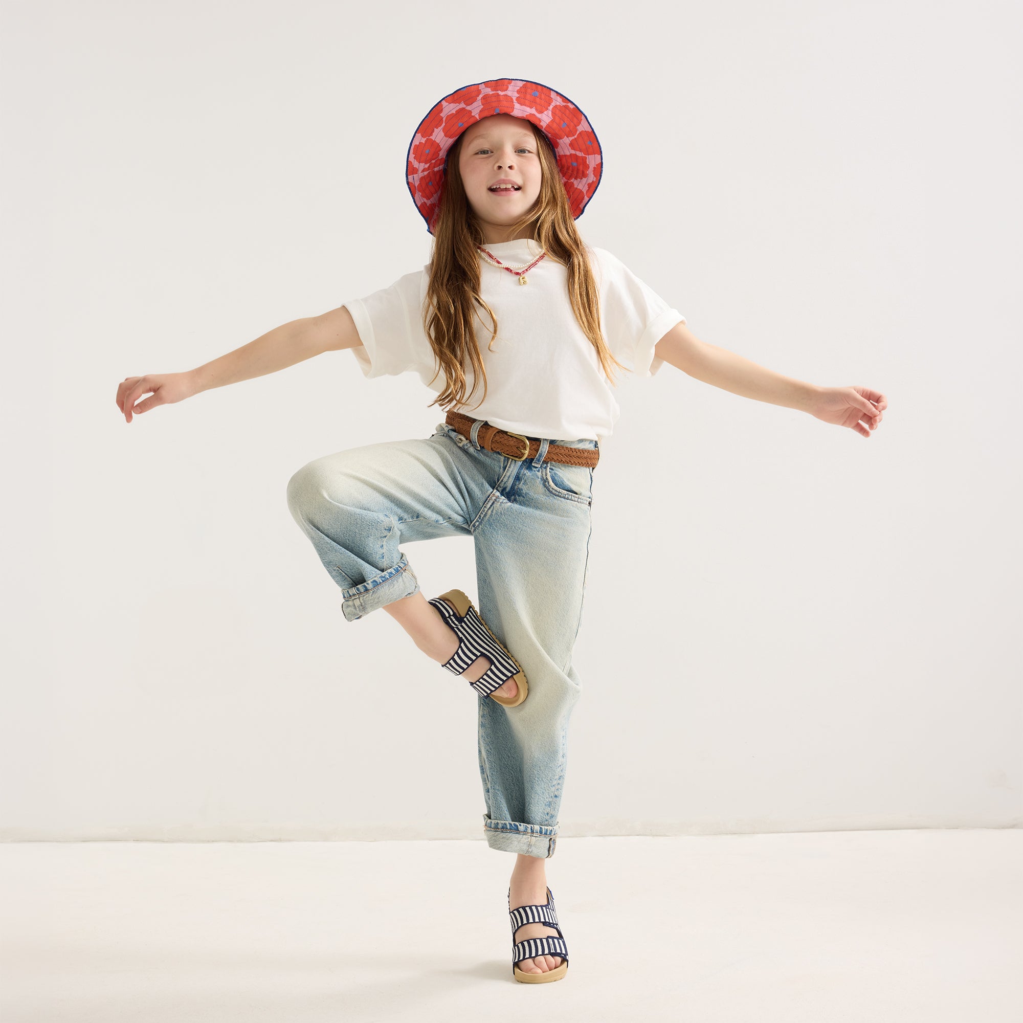 Rothy's Kids Double Strap sandali Sailor Stripes blu