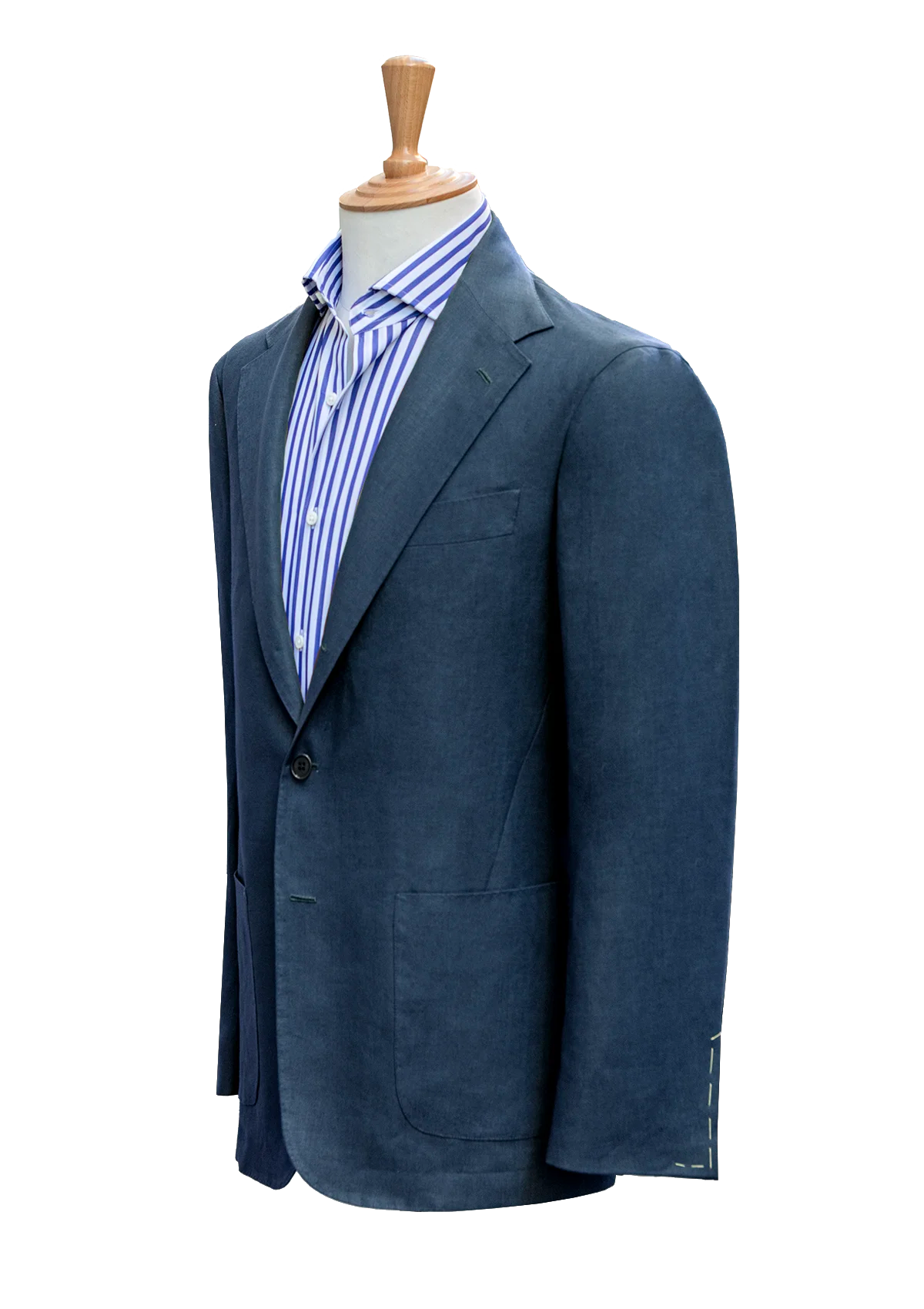 Stefano Bemer Blazers SV2104 Giacca Lino Blu destrutturata