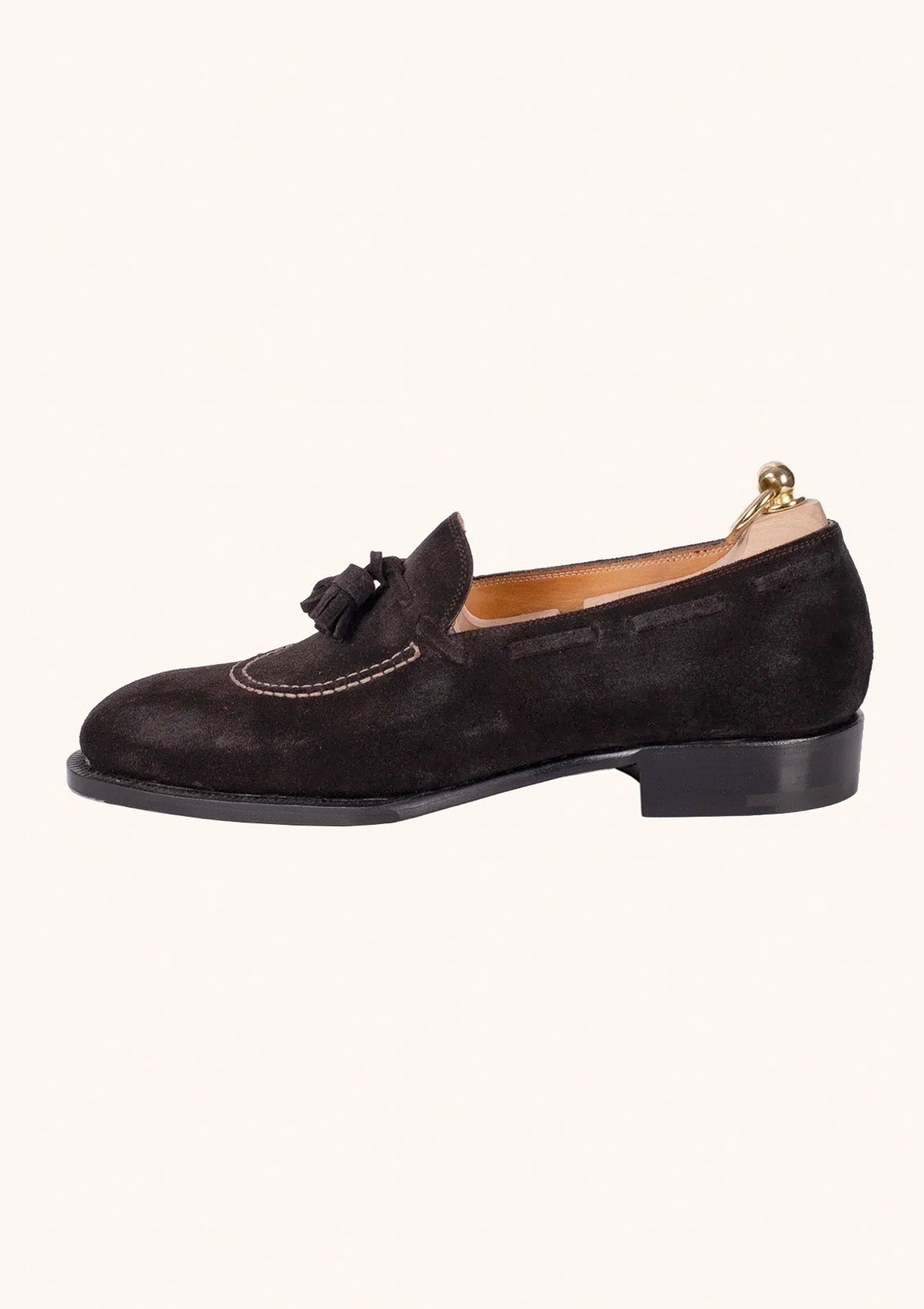 Stefano Bemer T1327 Mocassini Camoscio Marrone Scuro