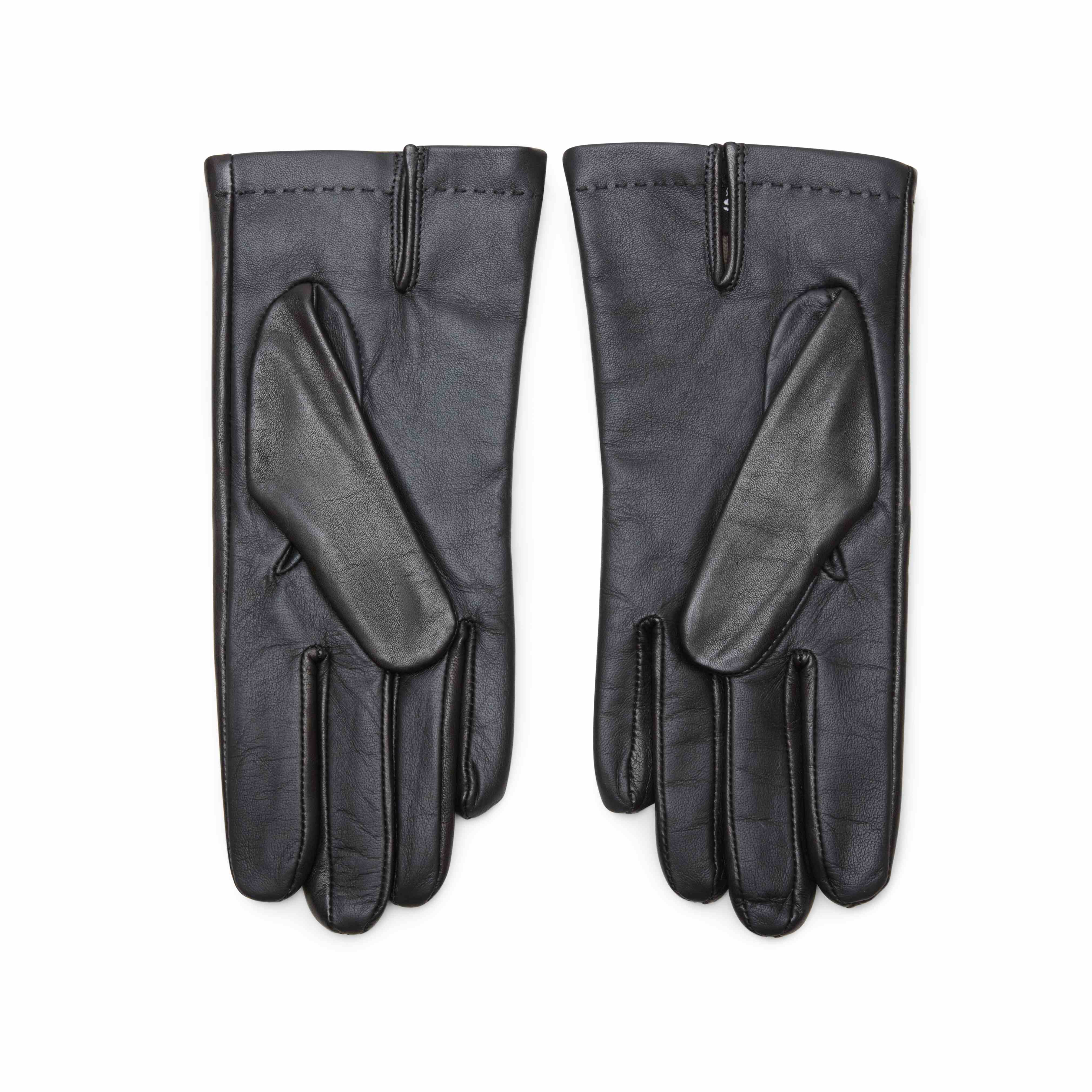 F.lli Rossetti Guanto Nero in Pelle Touch da Uomo