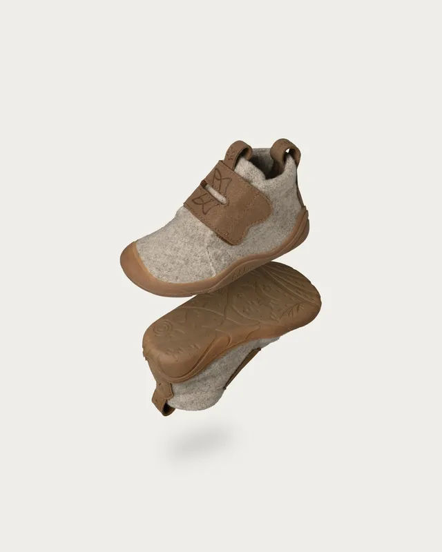 Wildling Shoes Ullig sand scarpette bimbo lana strappo