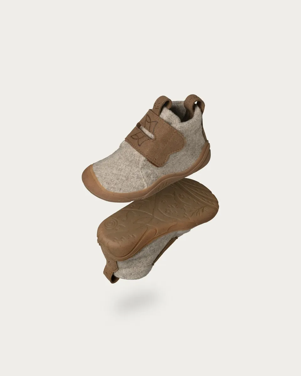 Wildling Shoes Ullig sand scarpette bimbo lana strappo
