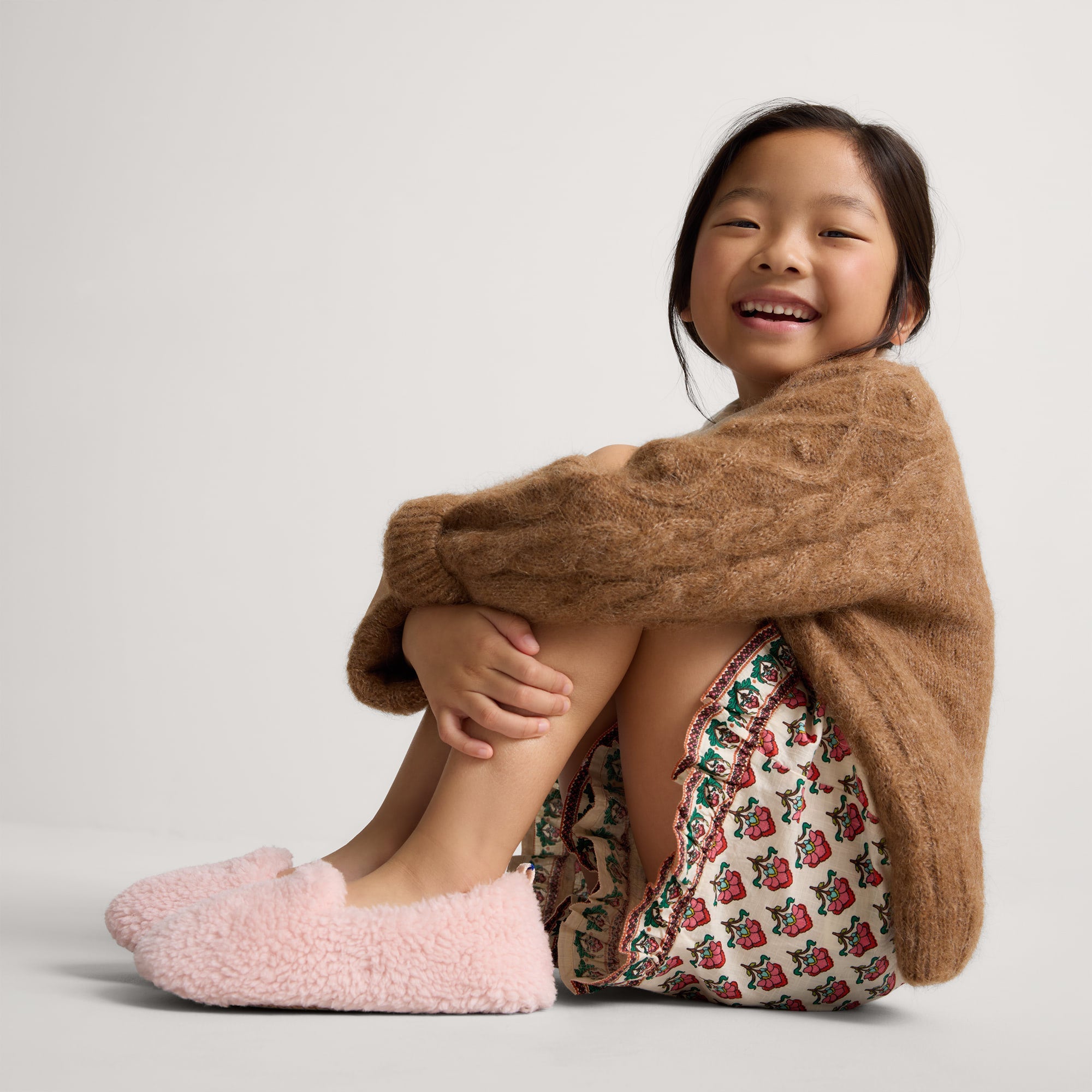 Rothy's Kids The Teddy Slipper pantofole bimbo rosa calde