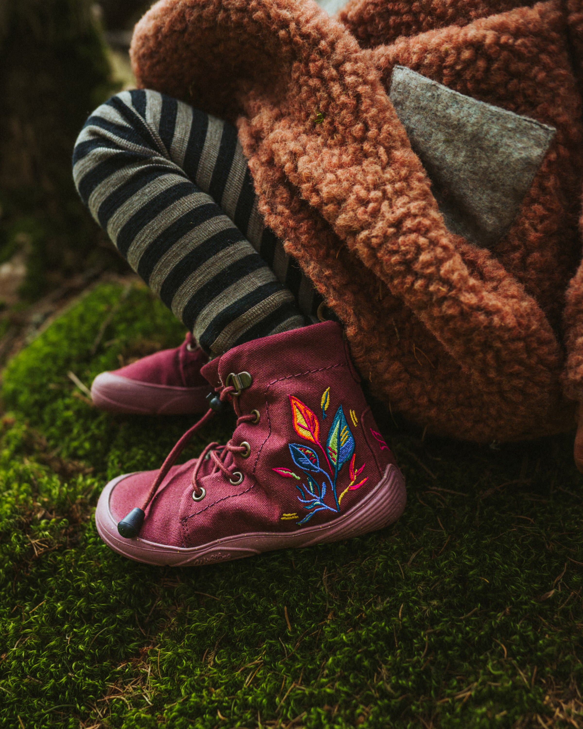 Wildling Haldy scarpe invernali bordeaux bimbo lana