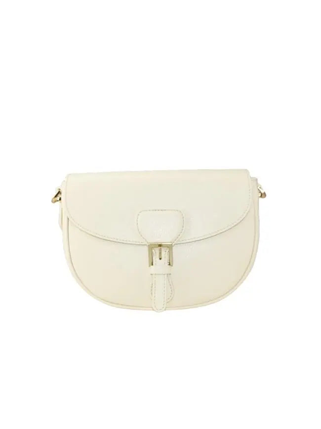 Sandro Barbera BACU 29832 Borsa a Spalla Pelle Panna Catena