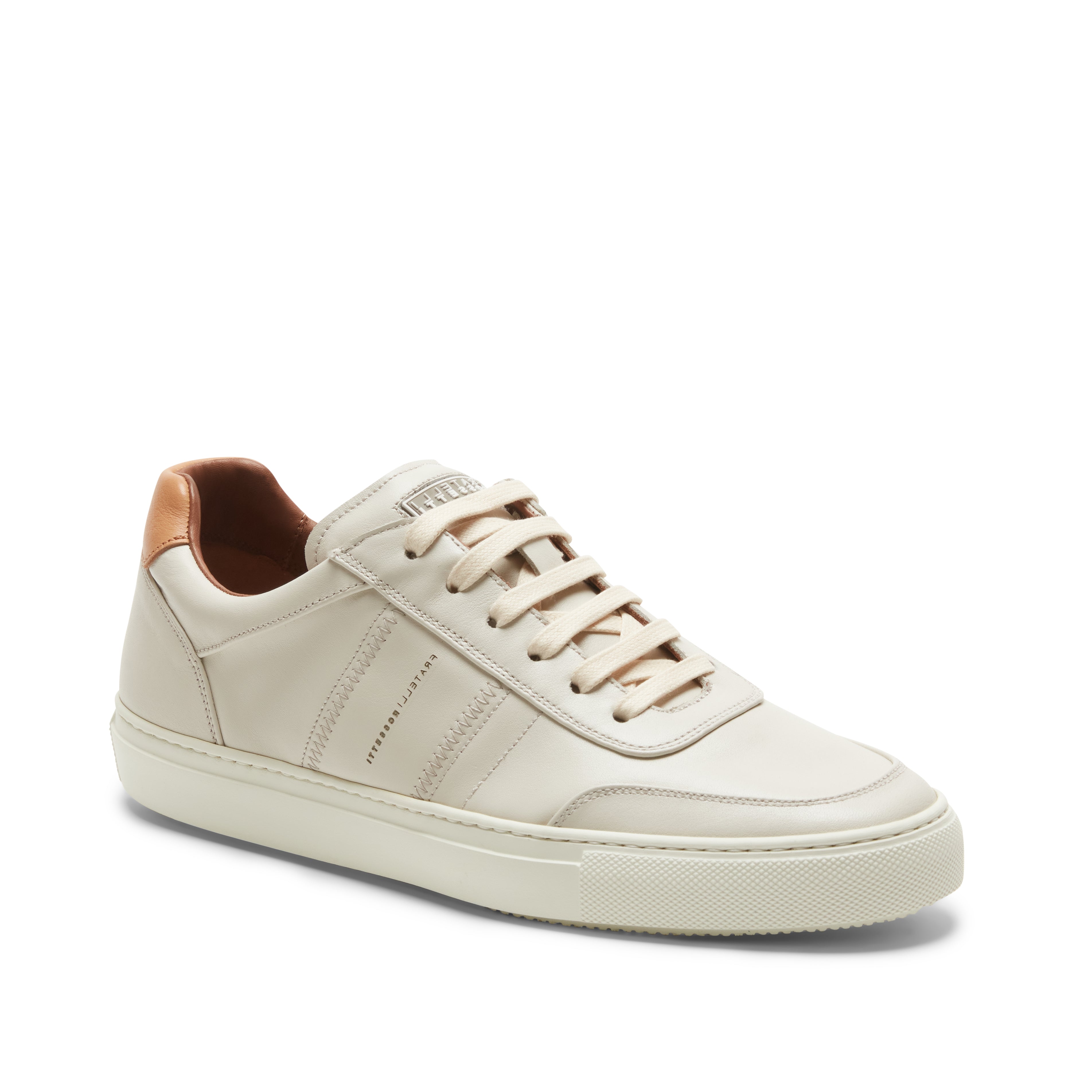 F.lli Rossetti 47404 sneaker pelle latte fondo cassetta