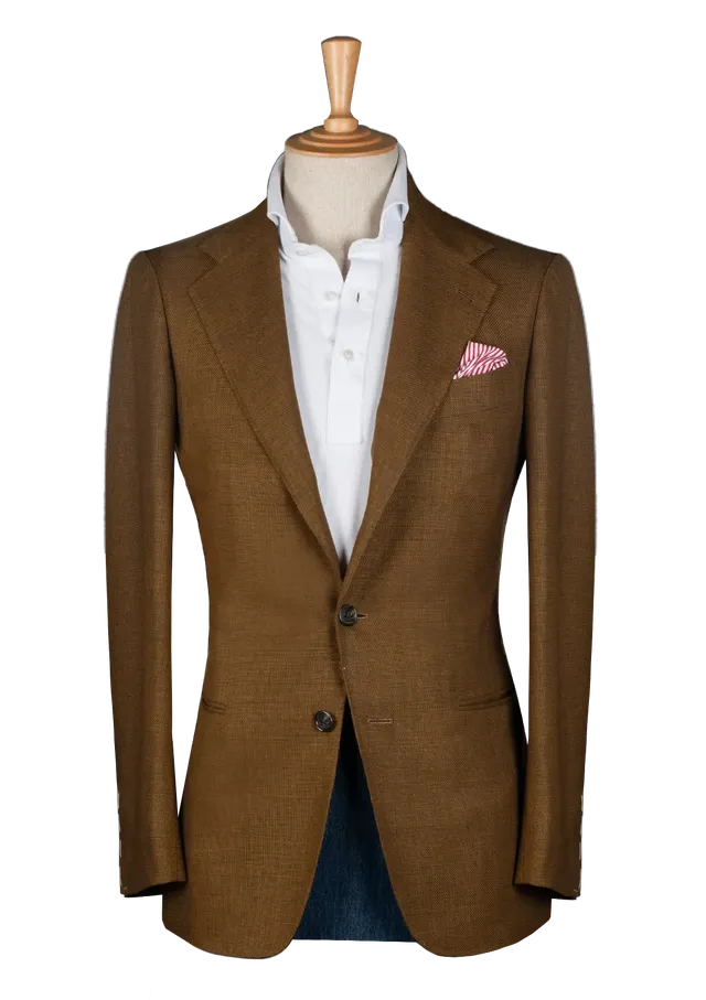 Stefano Bemer Blazers SV2115 giacca hopsack tabacco 48