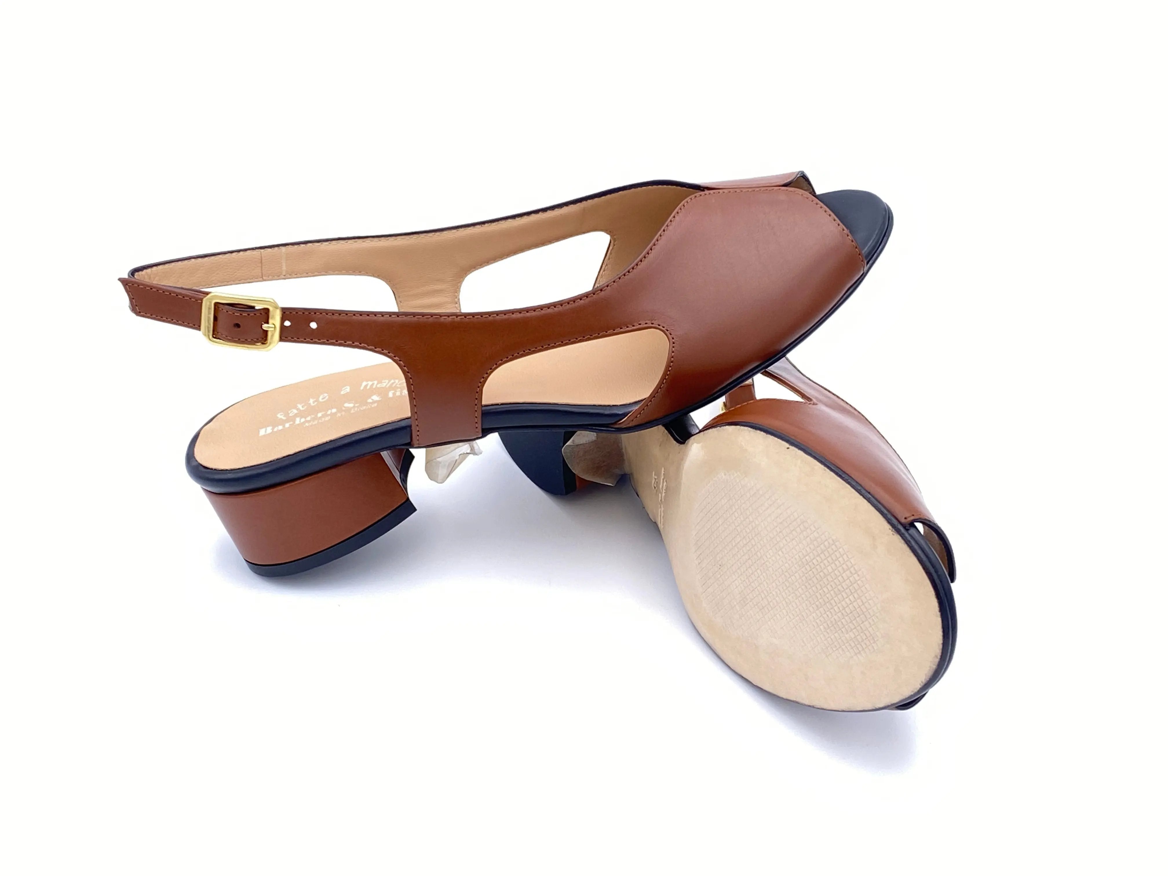 Sandro Barbera 321 Sandali Donna cuoio nappa tacco 3 cm